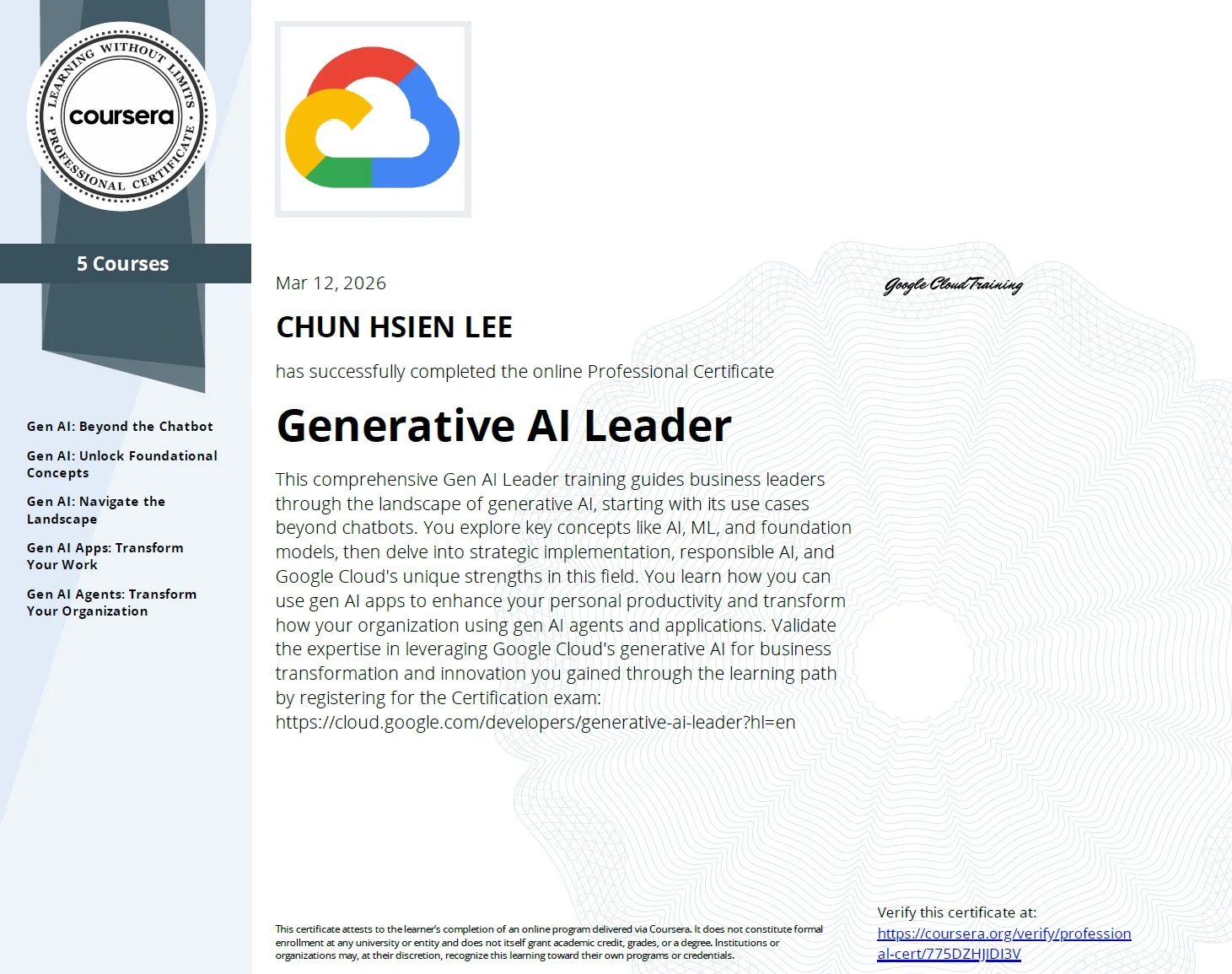 Generative AI Leader