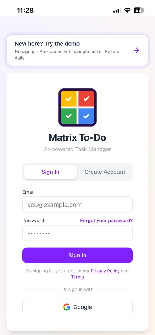Try the demo